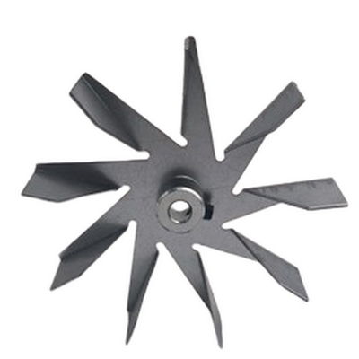 114 mm Durchmesser Kaminventilator 9 Klingen Verzinkte Blech für Pellet-Ofen