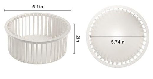 6.1" Durchmesser-Ventilator-Bläserrad für PP-Material